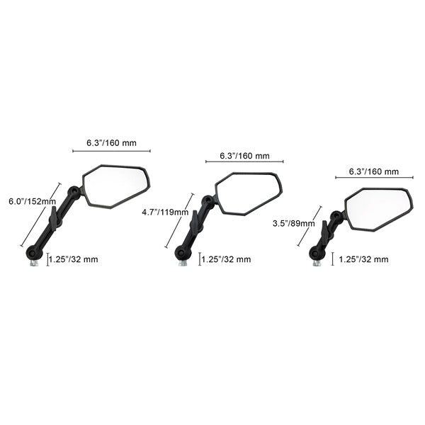 DoubleTake Mirror Miroir Adventure avec bras 4.7" de long - Récréashop