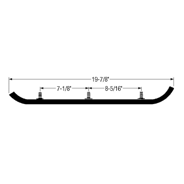 Kimpex Standard wear strip KAWASAKI/SNO-JET, YAMAHA