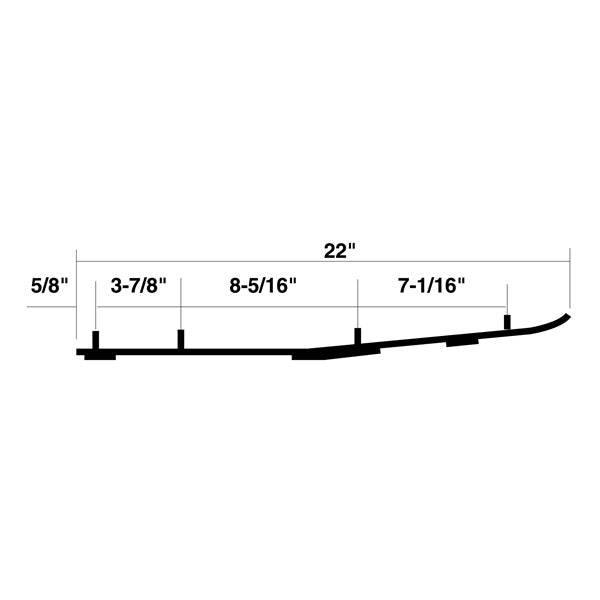 Kimpex Carbide Smooth for KAWASAKI/SNO-JET, YAMAHA