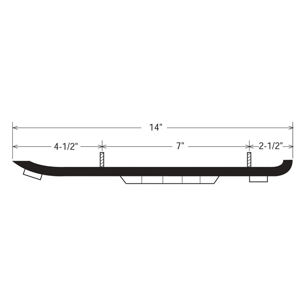 Kimpex Carbide Ski Runner for POLARIS Plastic Ski