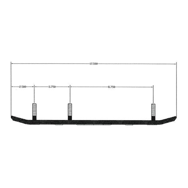 Kimpex Blown Carbide Sled Runner - SKI-DOO