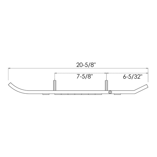 Kimpex Flex Carbide Smooth Ski - KAWASAKI/SNO-JET, SKI-DOO