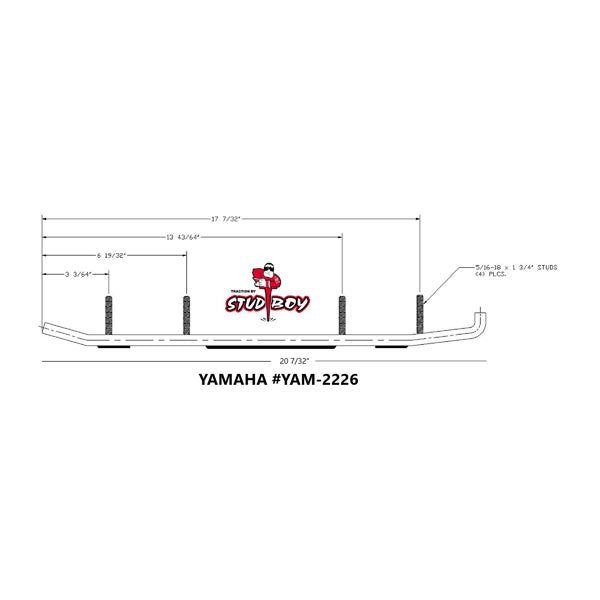 STUD BOY SHAPER BAR (YAM-S2226-90)