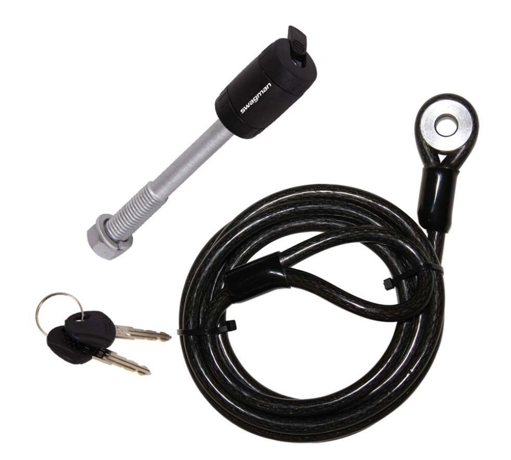 Locking Threaded Hitch Pin 5/8” Plus 7.5 Ft. Cable - Récréashop