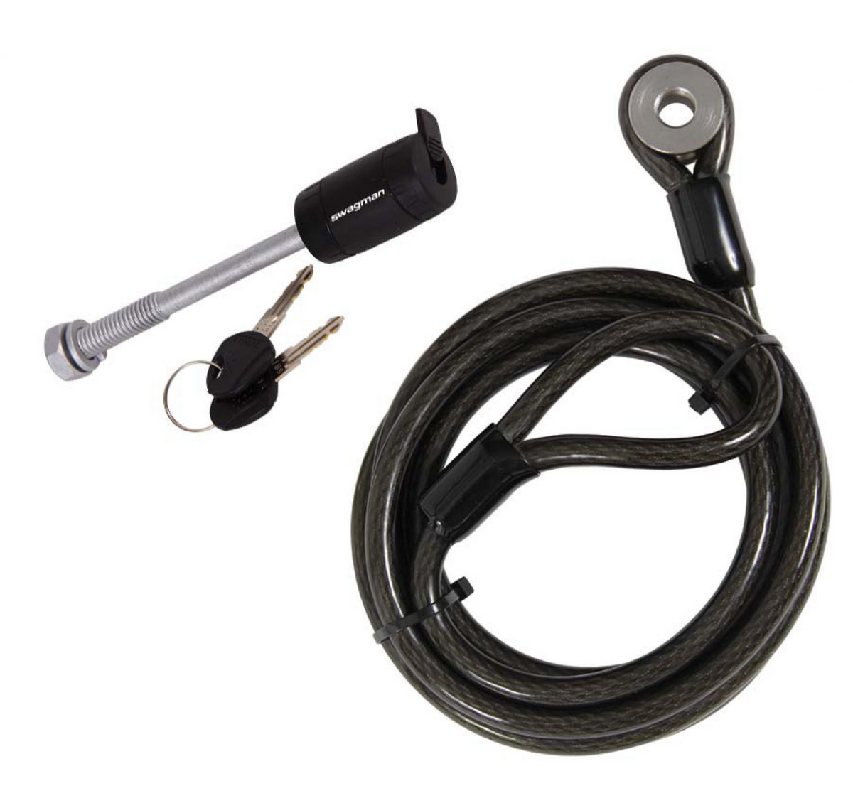 Locking Threaded Hitch Pin 1/2” Plus 6.5 Ft. Cable - Récréashop
