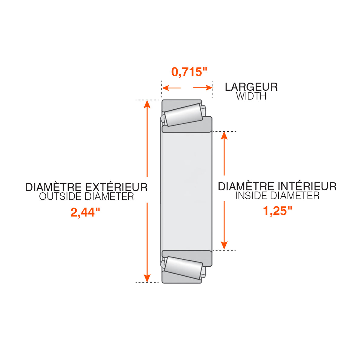 Roulement extérieur 5K-6K 6 trous - RecreaShop