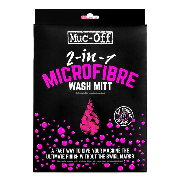 Muc-Off Gant de lavage en microfibres 2 en 1 - Récréashop