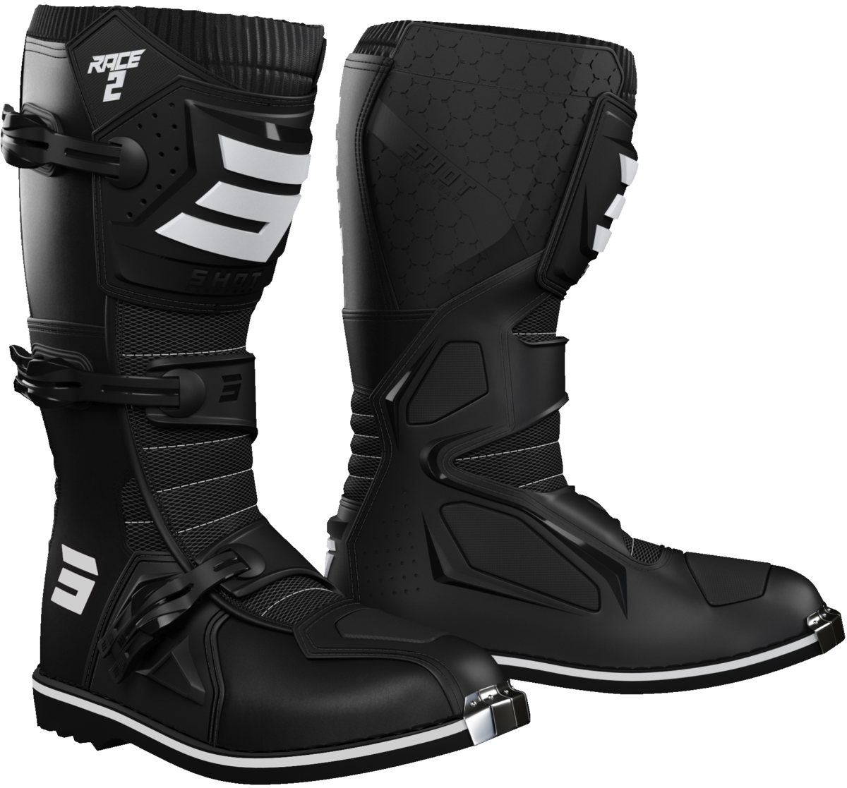 SHOT Race 2 Kids Bottes Noir - Récréashop