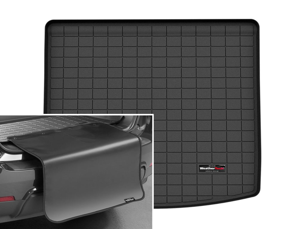 Tapis de coffre Cargo Liner derrière la 2e rangée noir avec protecteur de pare-chocs WeatherTech Mitsubishi Eclipse Cross 2022-2026 - Récréashop