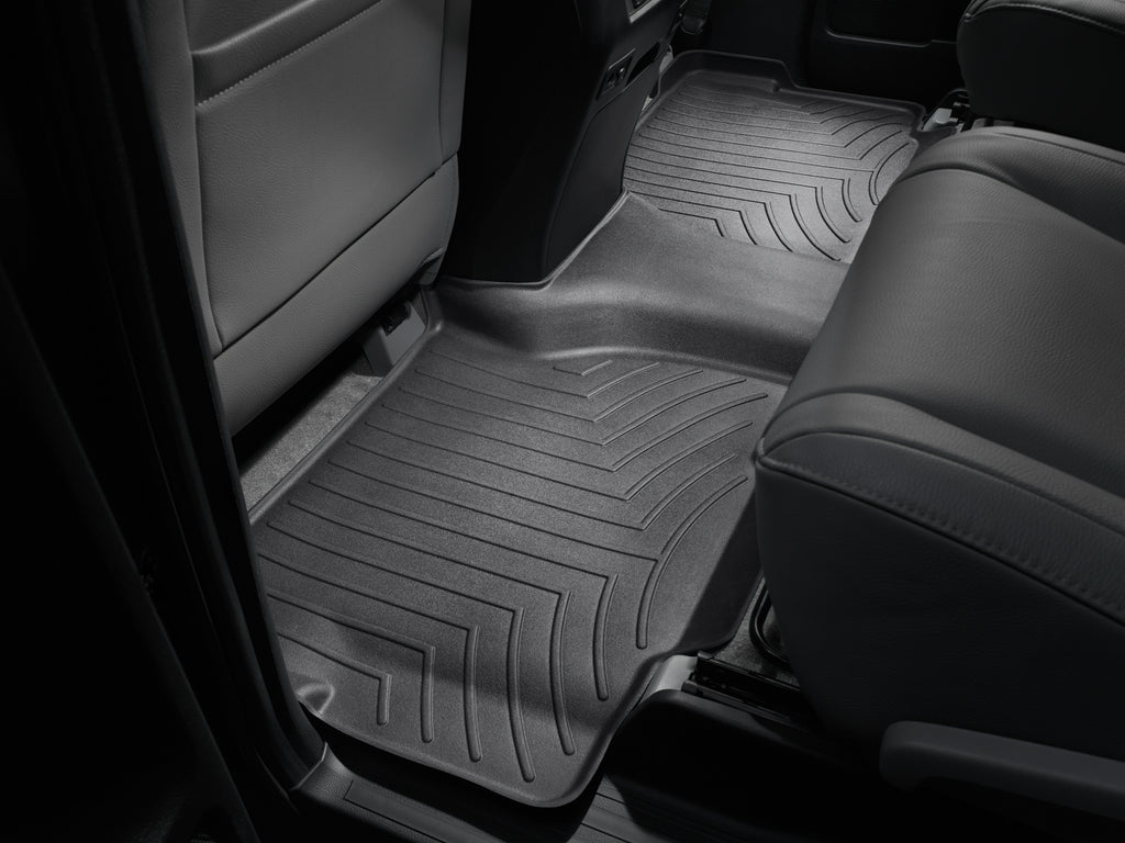 Tapis arrière FloorLiner noir WeatherTech Toyota Sequoia 2008-2022 (7 passagers (sans console centrale) ou 8 p - Récréashop