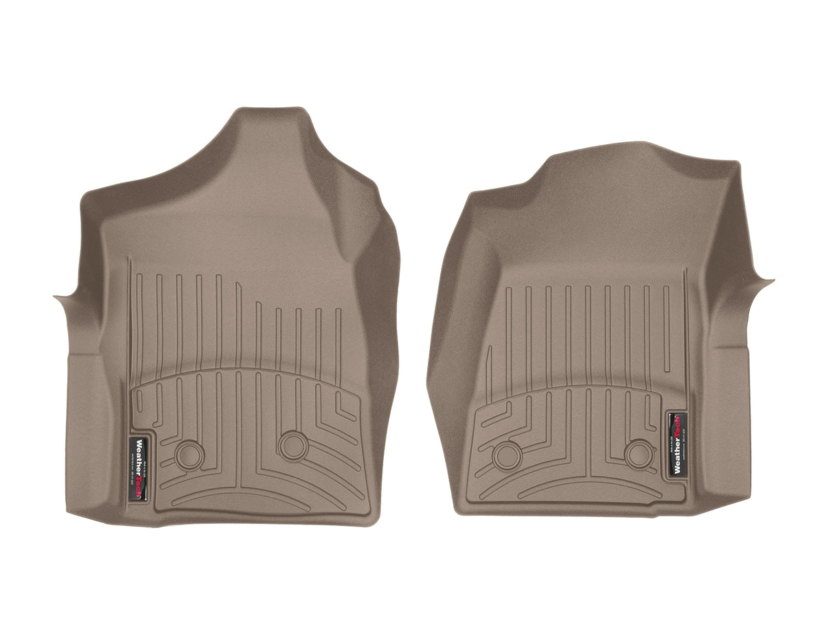 Tapis avant FloorLiner beige WeatherTech GMC Sierra / Sierra Denali 1999-2007 / Chevrolet Silverado 1999-2006 (cabine simple 1999-2006, cabine simple, carrosserie classique 2007) - Récréashop