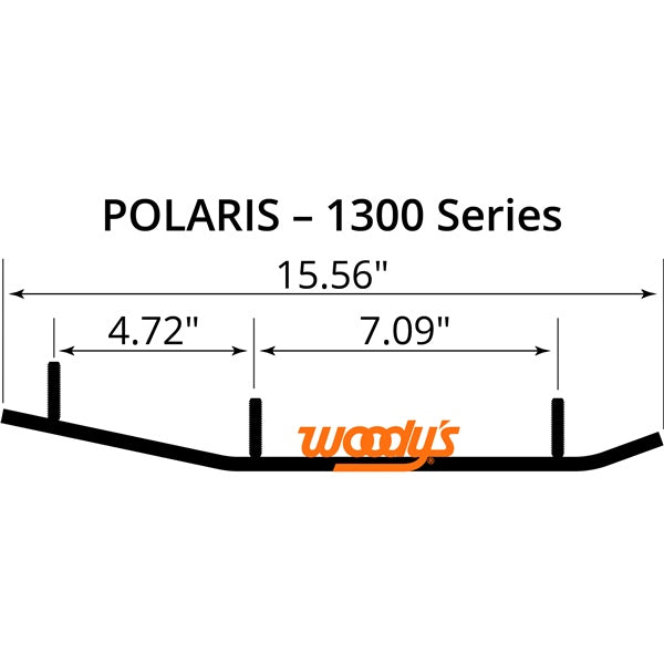 WOODYS Lisse au carbure Maverick Indy Evo, Pro-Steer, Pro-Float - POLARIS - RecreaShop