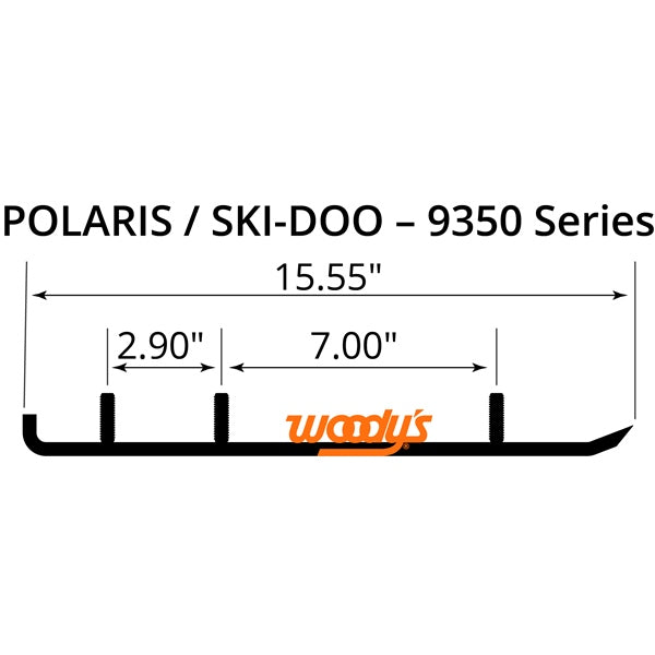 WOODYS Lisse au carbure Extender Trail III Soufflé - POLARIS, SKI-DOO - RecreaShop