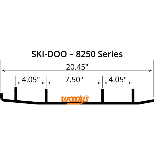 WOODYS Lisse au carbure Ace Composite Flex - SKI-DOO - RecreaShop
