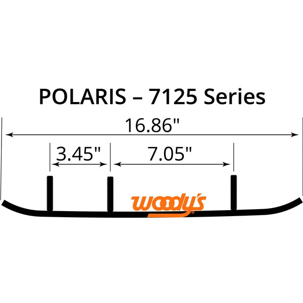 WOODYS Lisse au carbure Trail Blazer IV Rush, IQ Trak, IQ Trak Dual, Accu-trak Dual Runner - POLARIS - RecreaShop