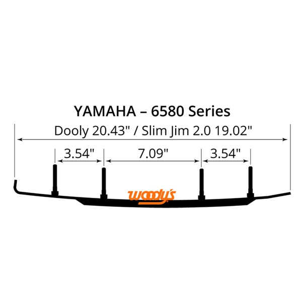 WOODYS Lisse au carbure Dooly 8HG Single Keel - YAMAHA - RecreaShop