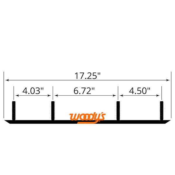 WOODYS Lisse au carbure Extender Trail III XPT, Pilot R2 - ARCTIC CAT, POLARIS - RecreaShop