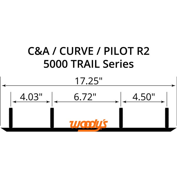 WOODYS Ace XPT Carbide Smooth, Pilot R2 - ARCTIC CAT, POLARIS