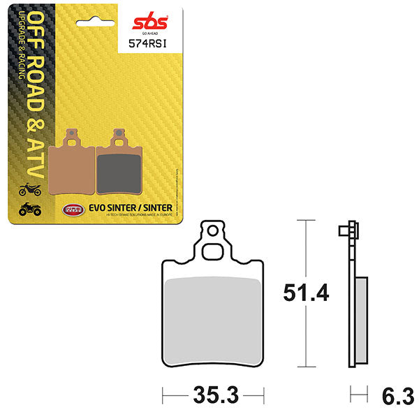 SBS EVO SINTERED BRAKE PAD (6280574100)