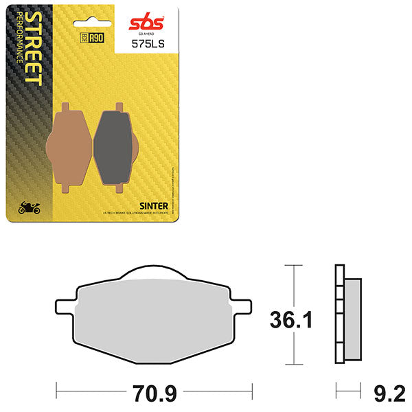 SBS PERFORMANCE LS SINTERED BRAKE PAD (6260575100)