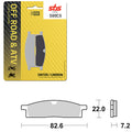 SBS CLUB, TRAILS & LEISURE CARBON BRAKE PAD (6330589100)