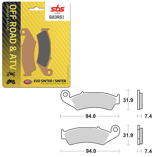 SBS EVO SINTERED BRAKE PAD (6280603100)