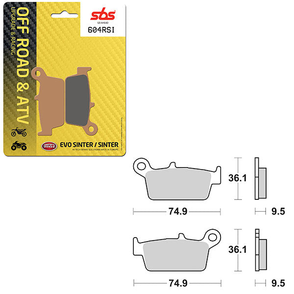 SBS EVO SINTERED BRAKE PAD (6280604100)