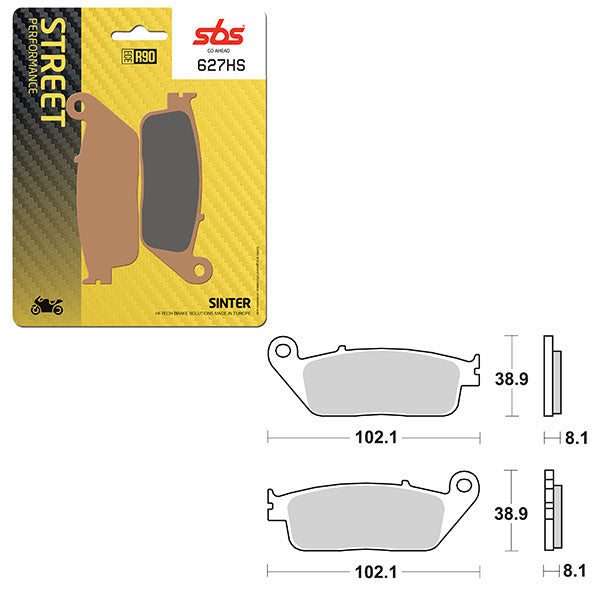 SBS PERFORMANCE HS SINTER BRAKE PAD (6250627100)