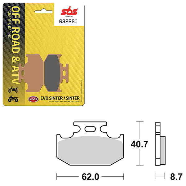 SBS EVO SINTERED BRAKE PAD (6280632100)