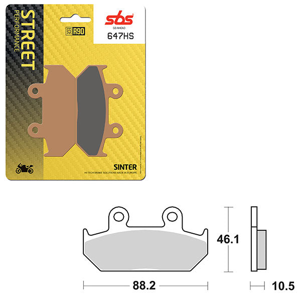 SBS Performance HS Sintered Brake Pad (6250647100)