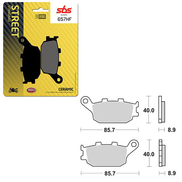 SBS ATV/UTV CERAMIC BRAKE PAD (6190657100)