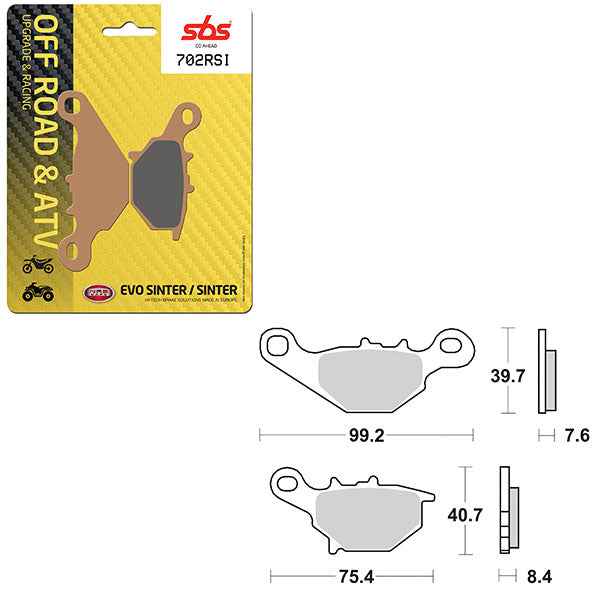 SBS EVO SINTERED BRAKE PAD (6280702100)