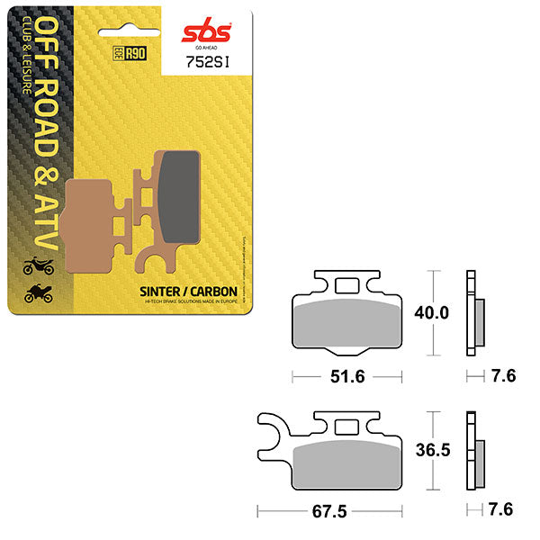 SBS ATV/UTV Sintered Brake Pad (6240752100)