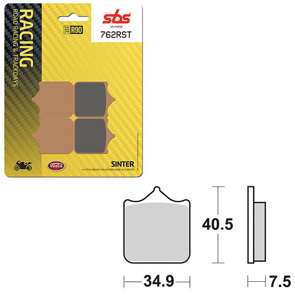 SBS Road Racing & Trackday Sintered Brake Pad (6470762100)