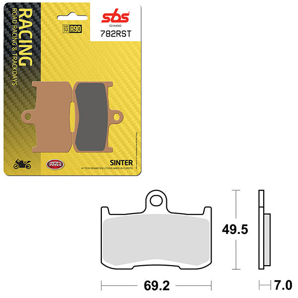 SBS ROAD RACING & TRACKDAYS SINTER BRAKE PAD (6470782100)