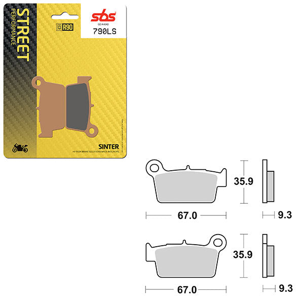 SBS PERFORMANCE LS SINTER BRAKE PAD (6260790100)