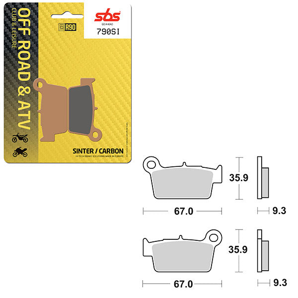 SBS ATV/UTV SINTERED BRAKE PAD (6240790100)