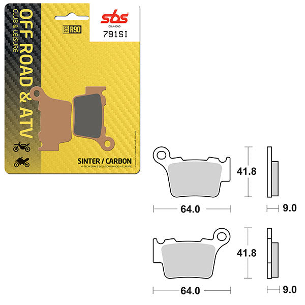 SBS ATV/UTV SINTERED BRAKE PAD (6240791100)