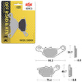 SBS CLUB, TRAILS & LEISURE CARBON BRAKE PAD (6330820100)