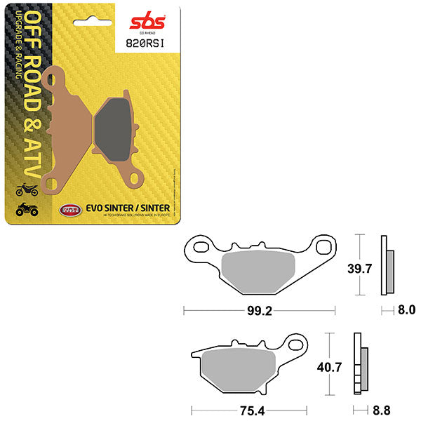 SBS EVO SINTERED BRAKE PAD (6280820100)