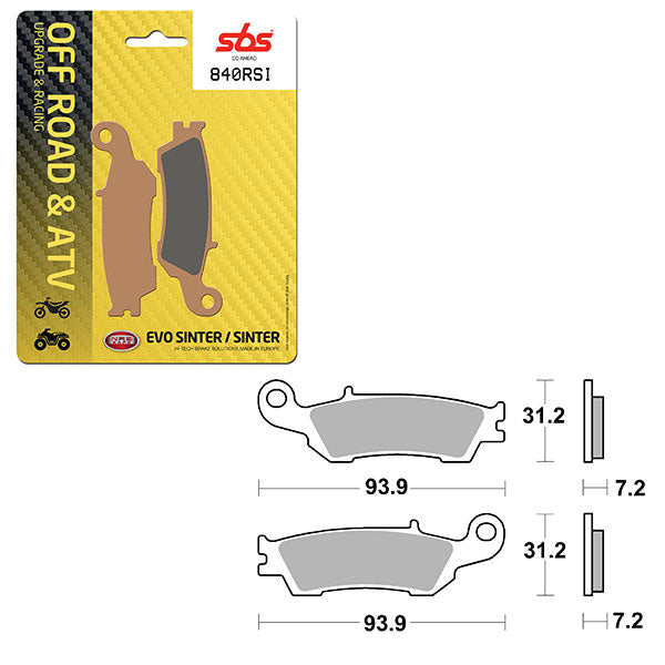 SBS EVO SINTERED BRAKE PAD (6280840100)