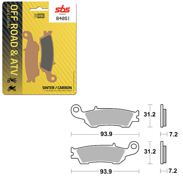 SBS ATV/UTV SINTER BRAKE PAD (6240840100)