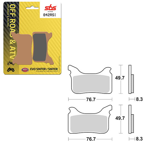 SBS EVO SINTERED BRAKE PAD (6280842100)