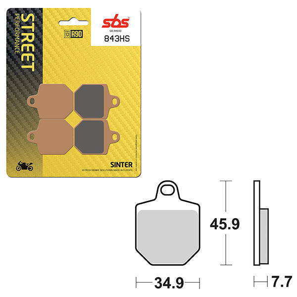 SBS PERFORMANCE HS SINTERED BRAKE PAD (6250843100)