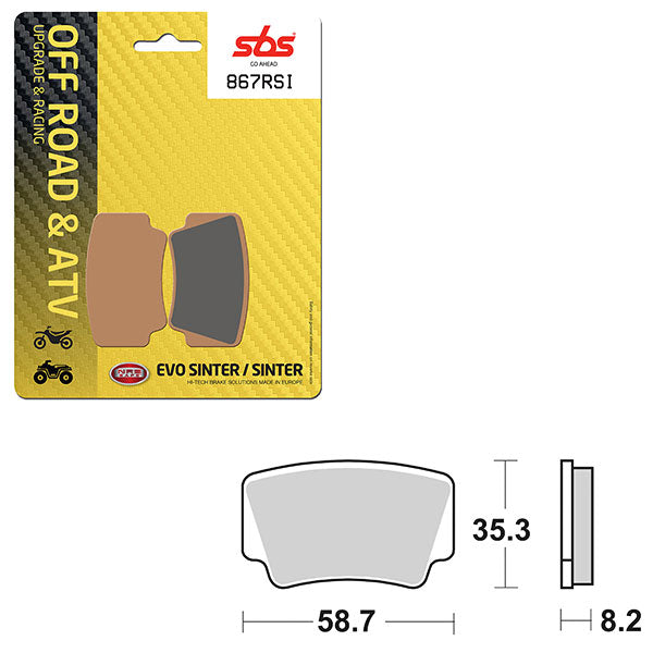 SBS EVO SINTERED BRAKE PAD (6280867100)