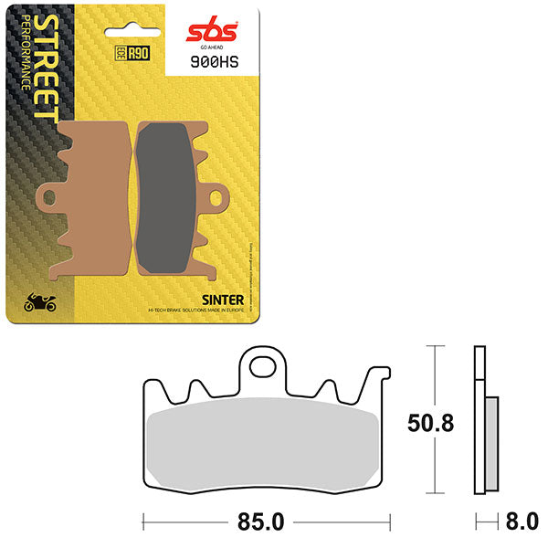 SBS PERFORMANCE HS SINTERED BRAKE PAD (6250900100)