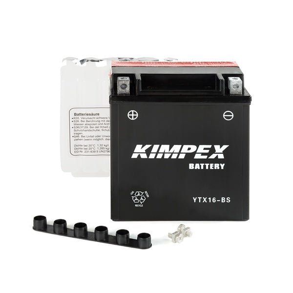 Kimpex Maintenance-Free AGM Battery YTX16-BS (12 V)