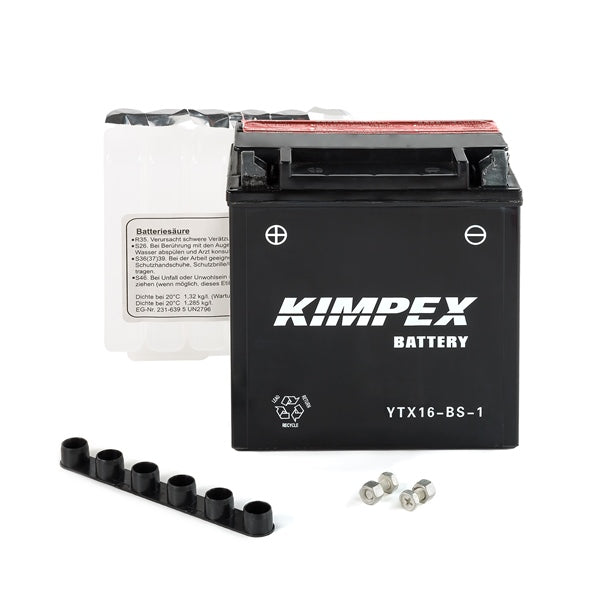 Kimpex Maintenance-Free AGM Battery YTX16-BS-1 (12 V)
