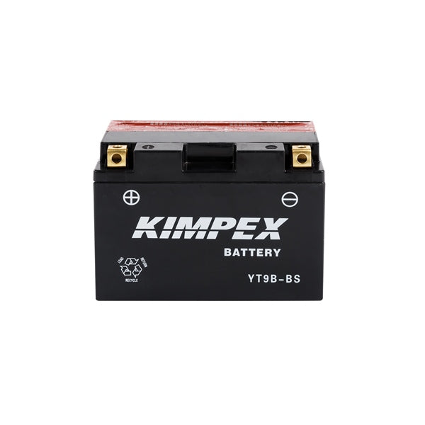 Kimpex Maintenance-Free AGM Battery YT9B-BS (12 V, 120 A CCA)
