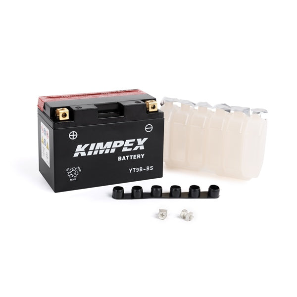 Kimpex Maintenance-Free AGM Battery YT9B-BS (12 V, 120 A CCA)